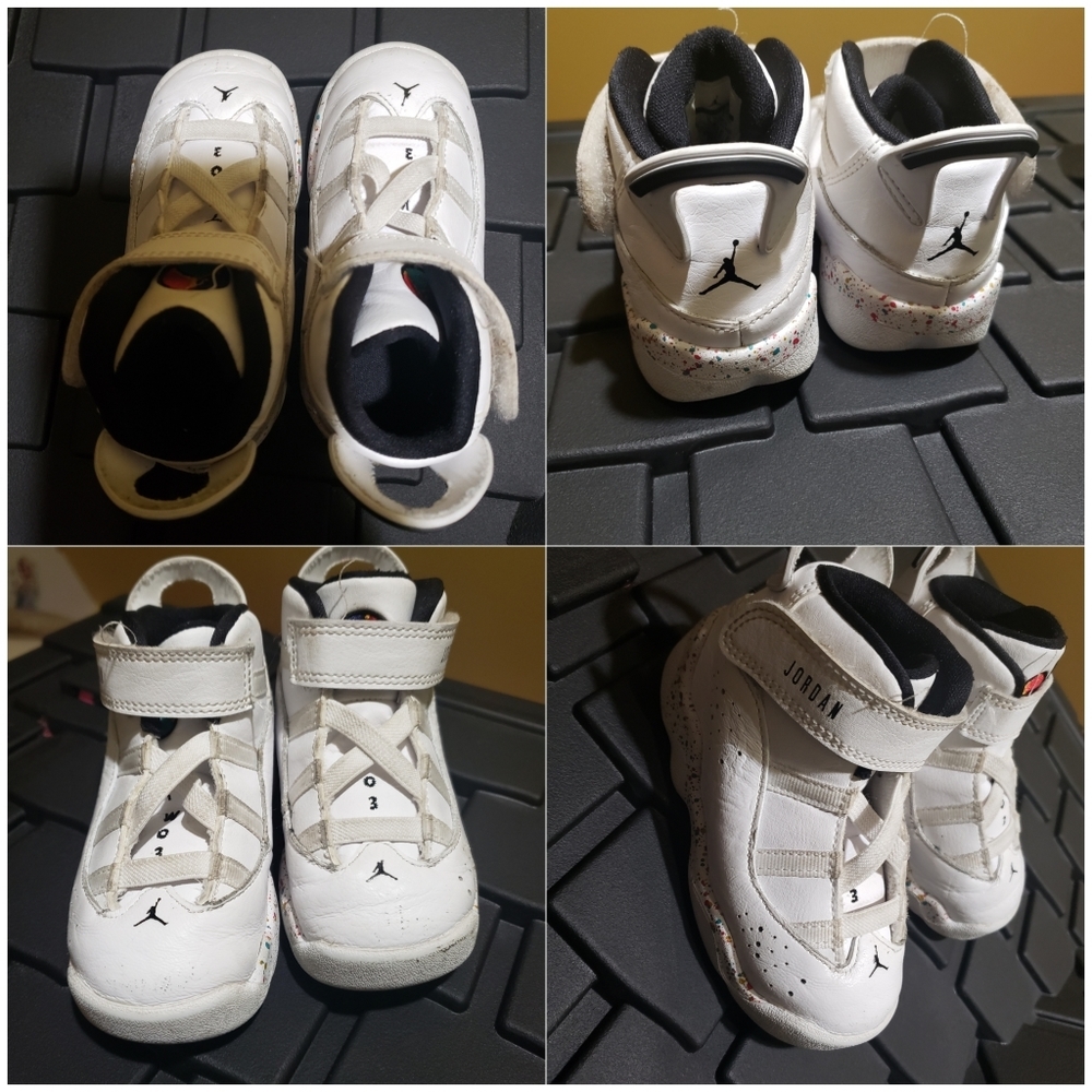 Toddler boys white Jordan's